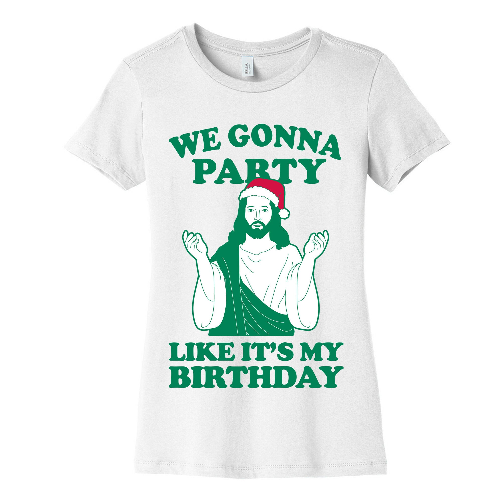 We Gonna Party Like it's My Birthday (jesus) Women's Cotton Tee